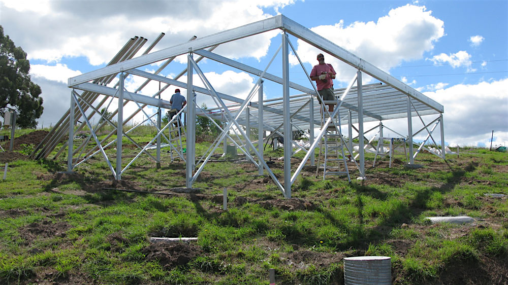 Boxspan Floor Frame On A Slope Spantec