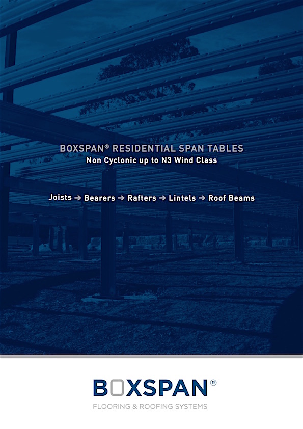 Boxspan Residential Span Tables
