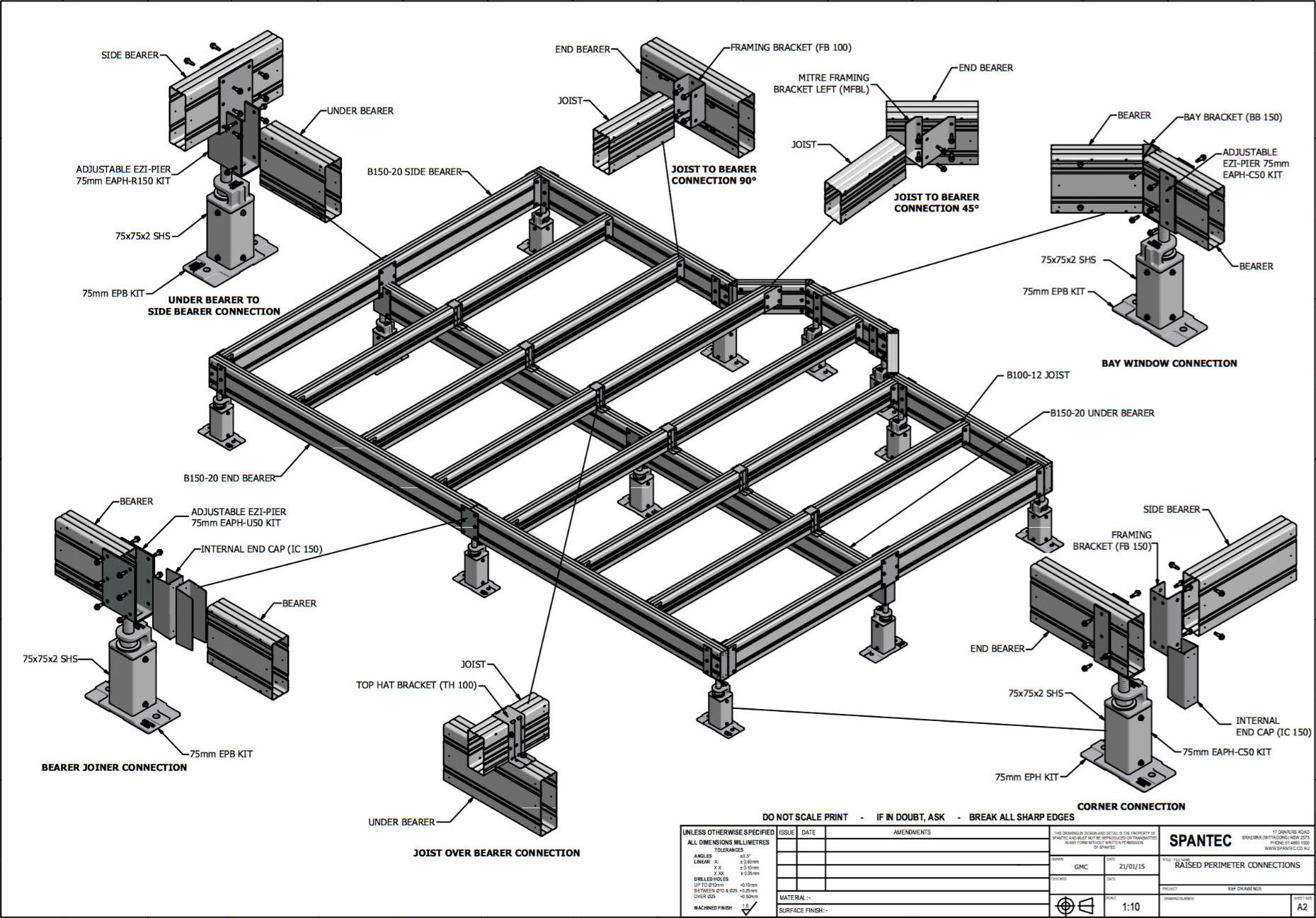 Steel Flooring Brackets For Boxspan Floor Deck Frames Spantec